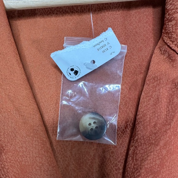 Free People Simone Dress Women's Orange Rust Viscose Blend Blazer Size Small New - Picture 6 of 9